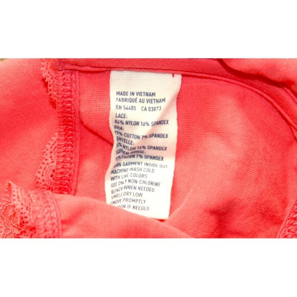 AMERICAN EAGLE Y2K Festival/Boho Strapless Lacy Bandeau Bra in Pink B/C Cups - Picture 4 of 5